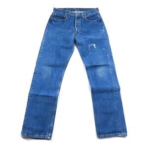 Levis for Women 501 Jeans Button-Fly Blue Denim Made in USA Sz 32X32 Meas 31X31